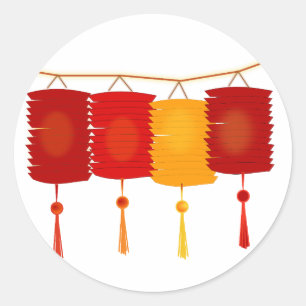 Etiqueta chinesa do ano novo