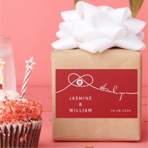 Etiqueta chinesa do casamento da felicidade