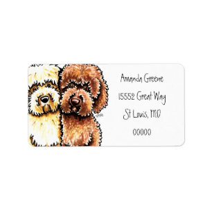 Etiqueta Chocolate de creme Labradoodles