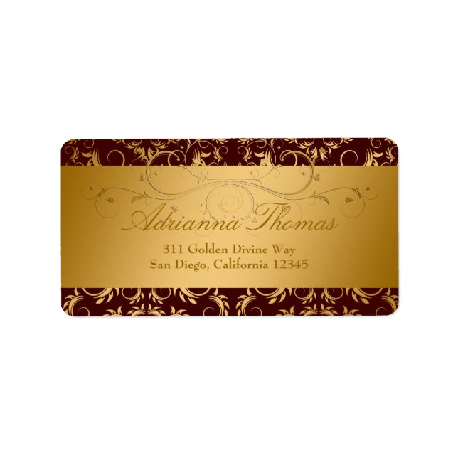 Etiqueta Chocolate Divino 311-Ouro (Frente)