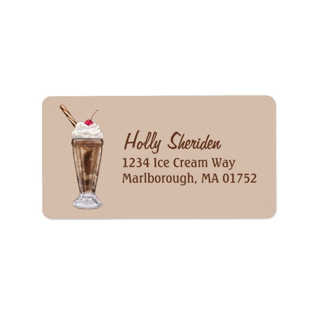 Etiqueta Chocolate Shake (Frente)