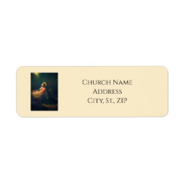 Etiqueta Christ in Gethsemane Custom Church Name