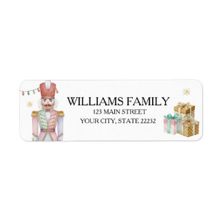 Etiqueta Christmas Holiday Nutcracker Address Label