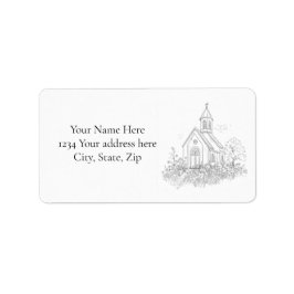 Etiqueta Church Address Label