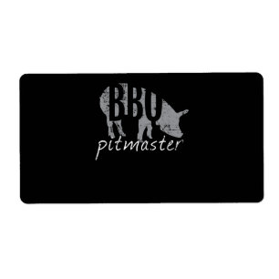 Etiqueta CHURRASCO CHURRASCO Pitmaster Pig Grill Fars Day