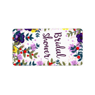 Etiqueta Chuva de Arroz Flores Vintage