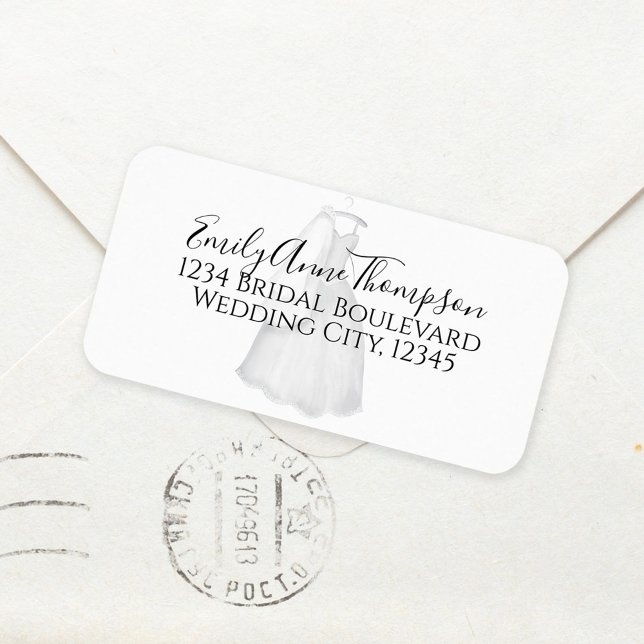 Etiqueta Chuva de Presentes Casamento Moderno Personalizado (Criador carregado)