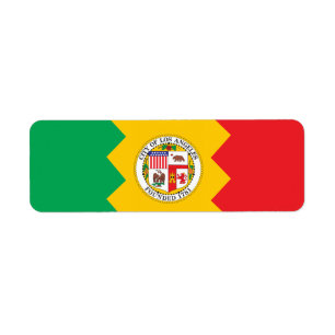 Etiqueta Cidade da bandeira de Los Angeles