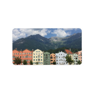 Etiqueta Cidade de Innsbruck, Áustria, no Tirol