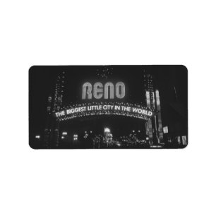 Etiqueta Cidade de Reno