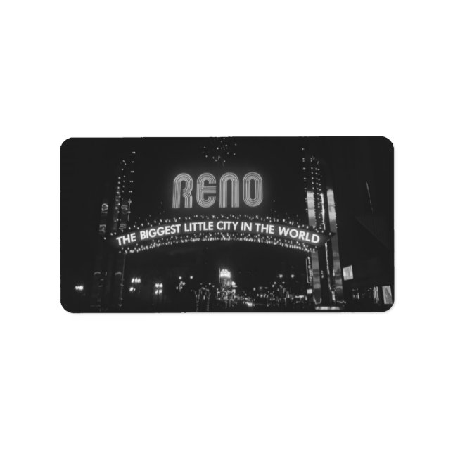 Etiqueta Cidade de Reno (Frente)