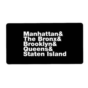 Etiqueta Cinco Boroughs ~ Nova Iorque