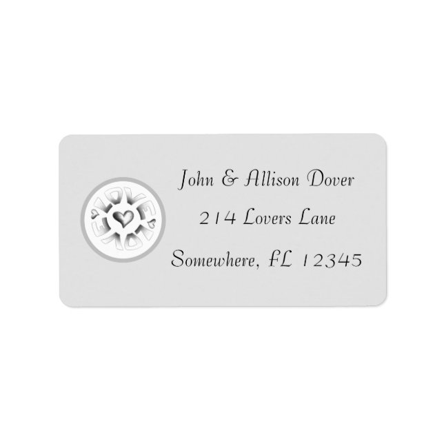 Etiqueta Cinza de amor (Frente)