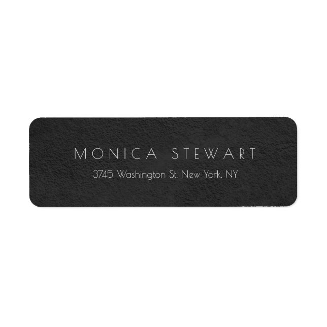 Etiqueta Cinza Elegante Professional Moderno Único Pessoal (Frente)