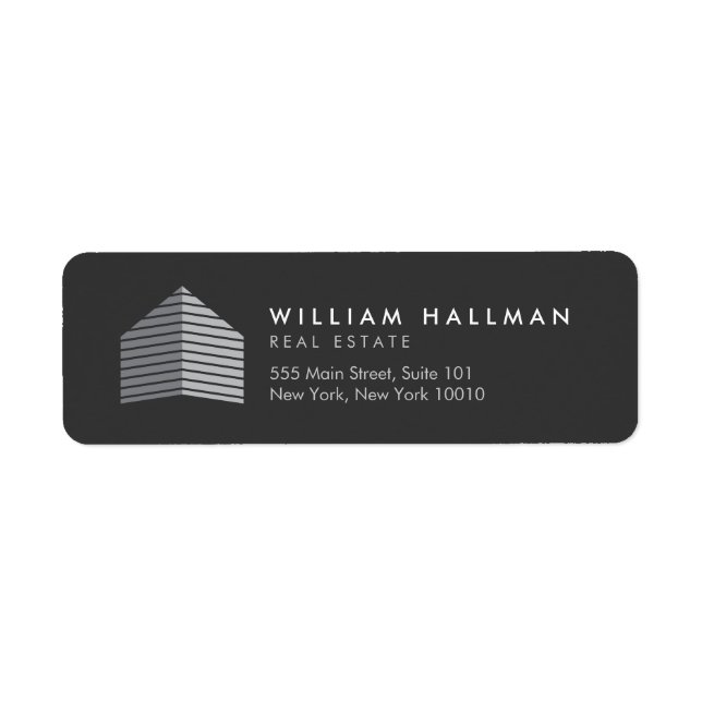 Etiqueta Cinza inicial do abstrato/Cinza escuro (Frente)