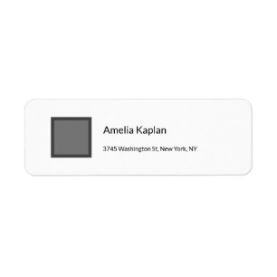 Etiqueta Cinza simples moderna profissional minimalista