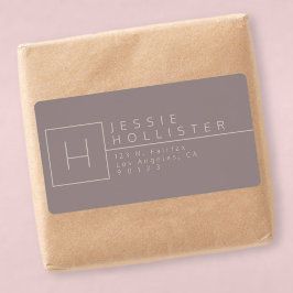 Etiqueta Cinzas com pó/Cabeça de prata Endereço de devoluçã