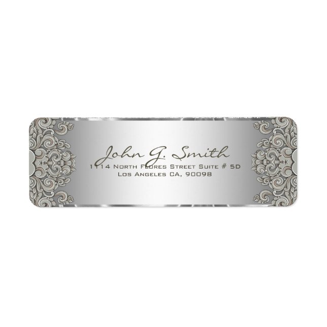 Etiqueta Cinzas de prata, pântanos (Frente)