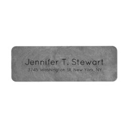Etiqueta Cinzas Elegantes Profissionais Modernos de Tendy-B