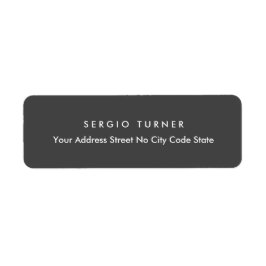 Etiqueta Cinzas Mínimas Profissionais Escuras Mínimas da Te