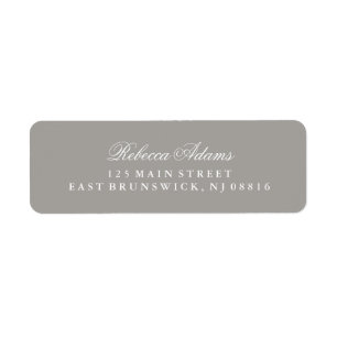 Etiqueta Cinzas profundas à moda e elegantes