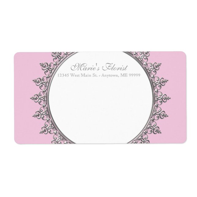 Etiqueta Circulo de espiral Barroco Clássico para Transport (Frente)