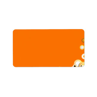 Etiqueta Círculos aninhados em cores vibrantes