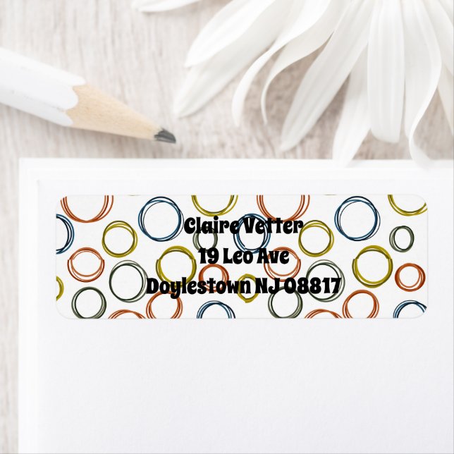 Etiqueta Círculos de Boho (Insitu)