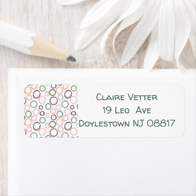 Etiqueta Círculos de Boho (Insitu)