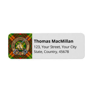 Etiqueta Clan MacMillan Tartan