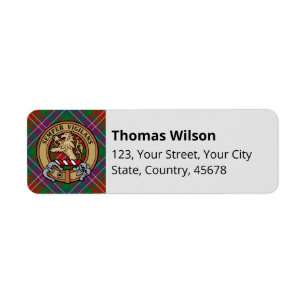 Etiqueta Clan Wilson Modern Tartan