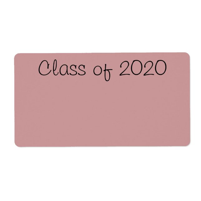 Etiqueta Classe de 2020 (Frente)