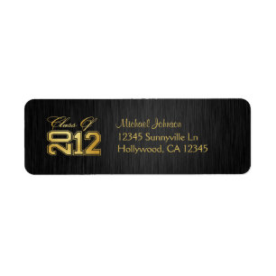 Etiqueta Classe elegante de 2011 (preto/ouro)