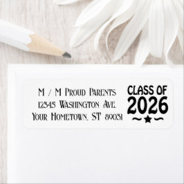 Etiqueta Classe Star de Graduação 2026