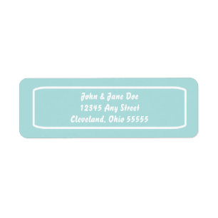 Etiqueta Classic Address Label (Tiffany)