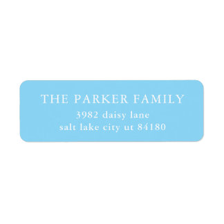 Etiqueta Classic Baby Boy Blue Birth Announcement Envelope