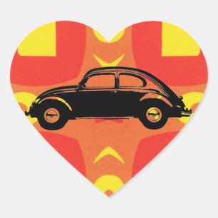 Etiqueta clássica do coração do inseto