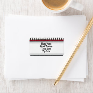 Etiqueta Clássico Black White Harlequin Diamond Argyle