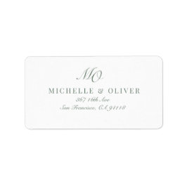 Etiqueta Clássico de Caligrafia