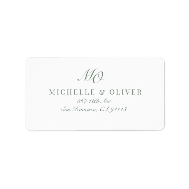 Etiqueta Clássico de Caligrafia (Frente)