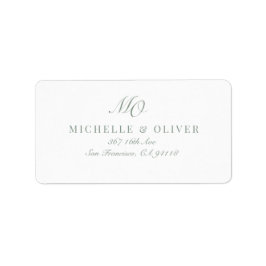 Etiqueta Clássico de Caligrafia