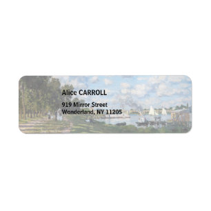 Etiqueta Claude Monet - A Bacia do Argenteuil