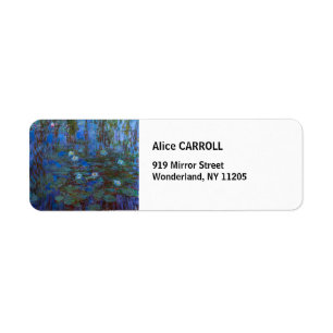 Etiqueta Claude Monet - Lírios Azuis