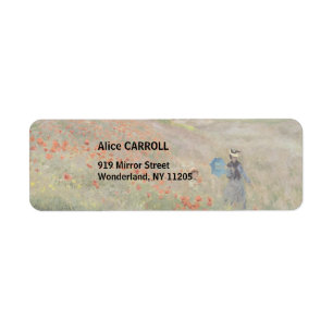 Etiqueta Claude Monet - Poppy Field