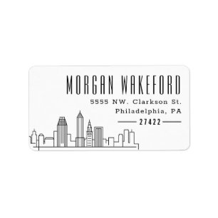 Etiqueta Cleveland Stylizou Skyline Large 