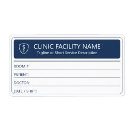 Etiqueta Clinic Room Patient Doctor Healthcare Labels