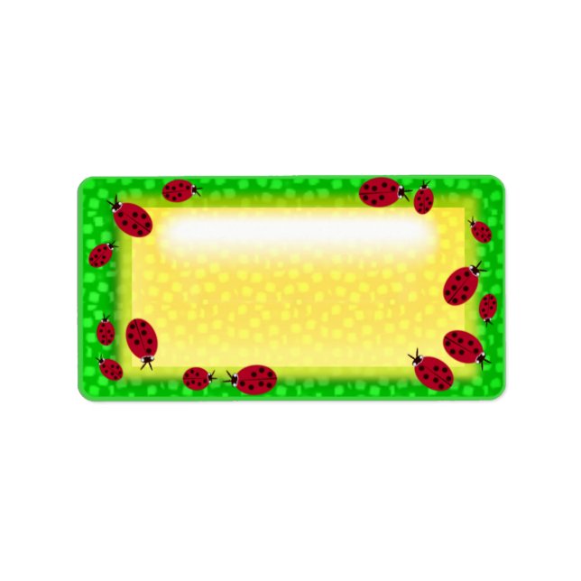 Etiqueta cluster de ladybug (Frente)