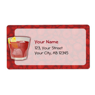 Etiqueta cocktail americano