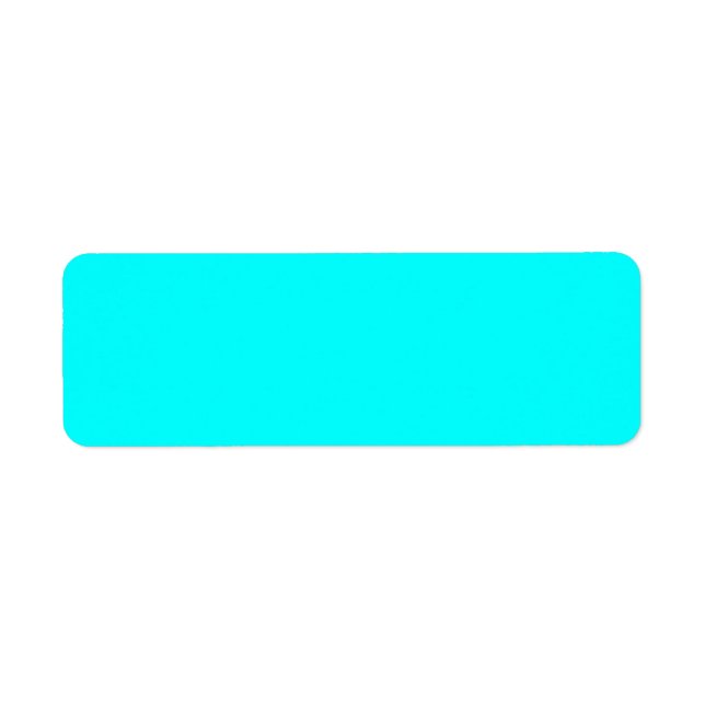 Etiqueta Código hexadecimal azul claro Neon 00ffff (Frente)