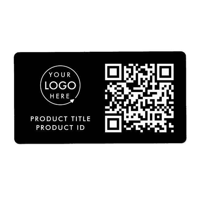 Etiqueta Código QR do produto | ID do inventário Logotipo p (Frente)